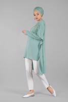 Vêtements hijab VERT Tunique T 0132 