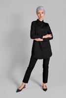 Vêtements hijab NOIR Tunique T 0174 