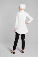 Hijab clothing WHITE Stoned Tunic T 0174 