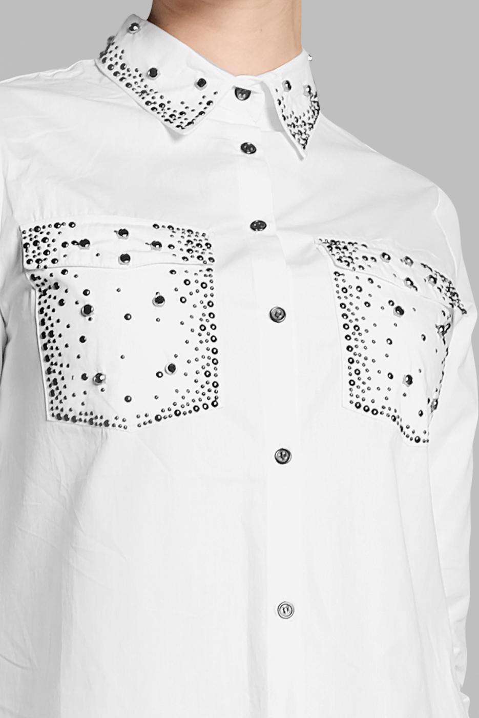 Hijab clothing WHITE Stoned Tunic T 0174 