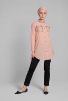 Vêtements hijab POUDRE Tunique T 0174 