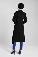 Tesettür giyim SİYAH FİTİLLİ KOL UZUN TUNİK 0722