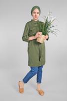 Vêtements hijab KAKI Tunique T 826 