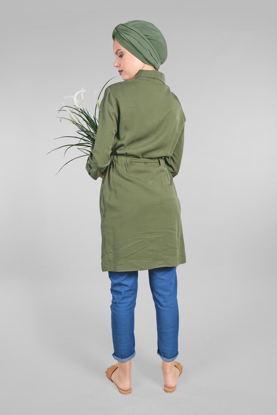 Vêtements hijab KAKI Tunique T 826 