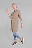 Vêtements hijab BEIGE Tunique T 826 