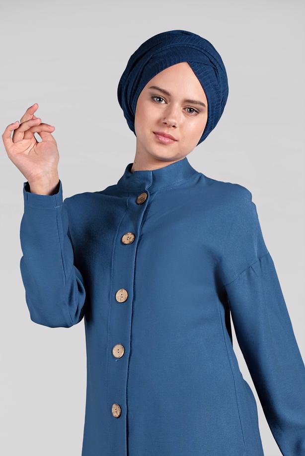 Vêtements hijab  MANDARIN COLLAR SHIRT 991  - TRENDTESETTÜR