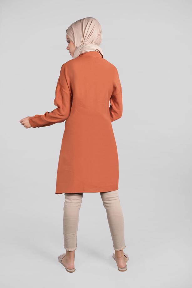 Vêtements hijab  MANDARIN COLLAR SHIRT 991  - TRENDTESETTÜR