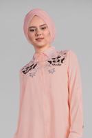 Hijab clothing POWDER BEADED SPARKLY EMBROIDERED TUNIC  1174 