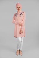 Hijab clothing POWDER BEADED SPARKLY EMBROIDERED TUNIC  1174 