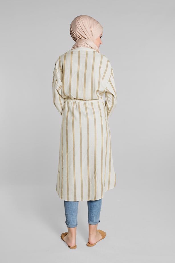 Hijab clothing  SEQUINNED COTTON SHIRT TUNIC 1814  - TRENDTESETTÜR