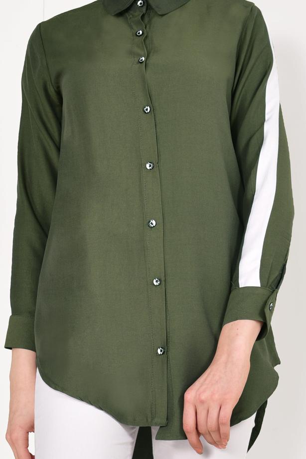 Hijab clothing  STRIPPED SHIRT TUNIC 1881  - TRENDTESETTÜR