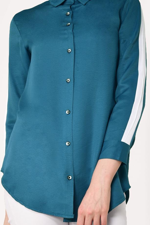 Vêtements hijab  STRIPPED SHIRT TUNIC 1881  - TRENDTESETTÜR