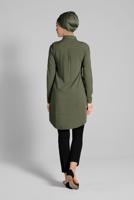 Hijab clothing KHAKI EMBROIDERED COTTON TUNIC 2174 
