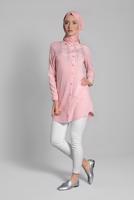 Hijab clothing POWDER EMBROIDERED COTTON TUNIC 2174 