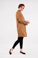 Tesettür giyim TABA PUL PAYETLİ PAMUKLU TUNİK 2414