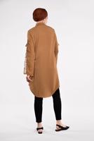 Tesettür giyim TABA PUL PAYETLİ PAMUKLU TUNİK 2414