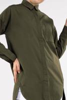 Tesettür giyim HAKİ CEP DETAYLI TUNİK 2434