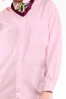 Tesettür giyim PUDRA CEP DETAYLI TUNİK 2434