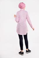Hijab clothing PINK EMBROIDERED SHIRT 3103 