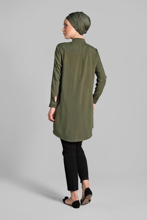 Vêtements hijab  EMBROIDERED SHIRT 3174  - TRENDTESETTÜR