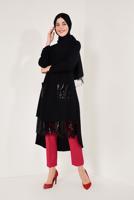 Hijab clothing BLACK SEQUINNED TUNIC 3368