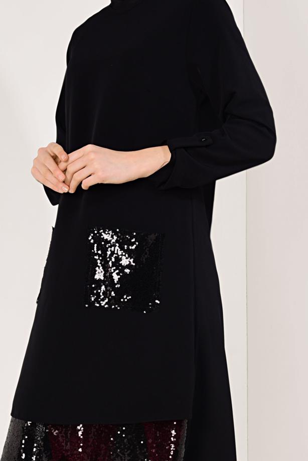 Vêtements hijab  SEQUINNED TUNIC 3368 - TRENDTESETTÜR
