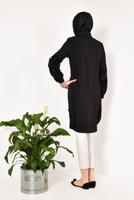 Hijab clothing BLACK SEQUINNED TUNIC 3412