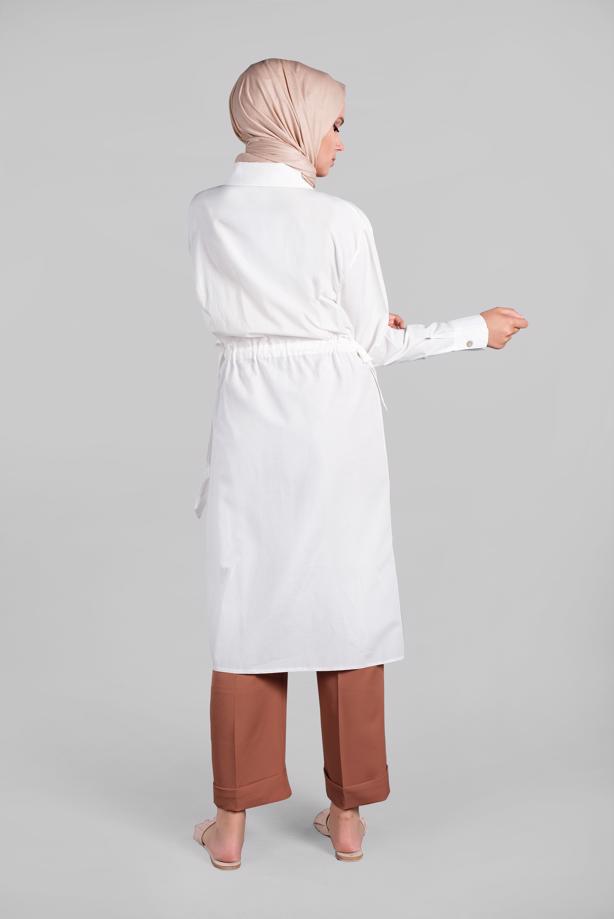 Hijab clothing  SMOCKED-WAIST TUNIC 3622 - TRENDTESETTÜR