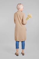 Tesettür giyim BEJ ETEK UCU BAĞLAMALI DÜĞMELİ TUNİK 3915 