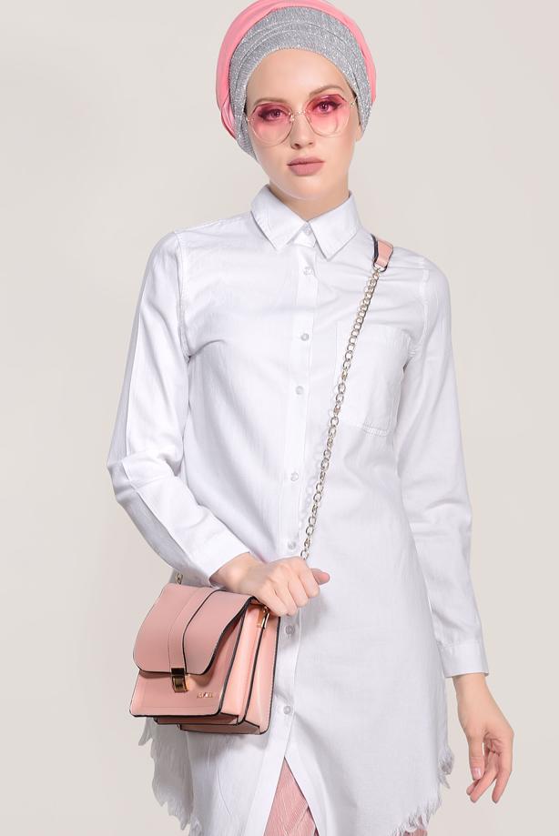 Vêtements hijab  FRINGED-HEM TUNIC  4129 - TRENDTESETTÜR