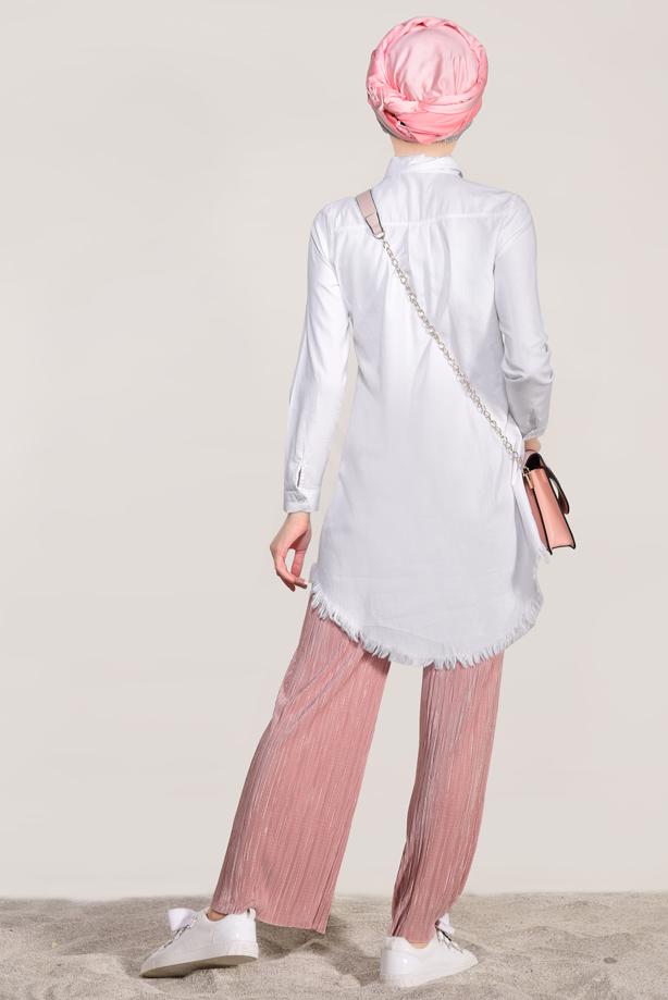Vêtements hijab  FRINGED-HEM TUNIC  4129 - TRENDTESETTÜR