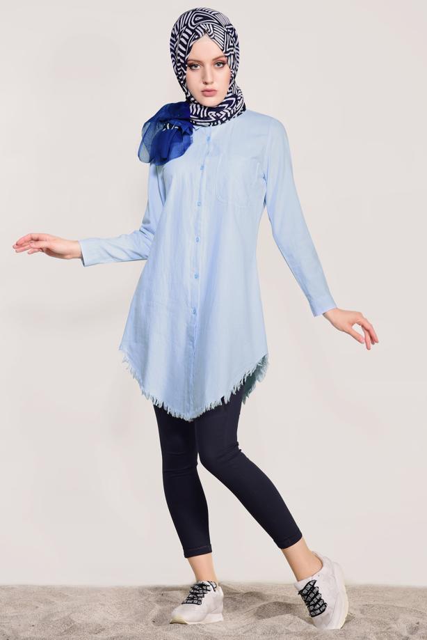 Vêtements hijab  FRINGED-HEM TUNIC  4129 - TRENDTESETTÜR