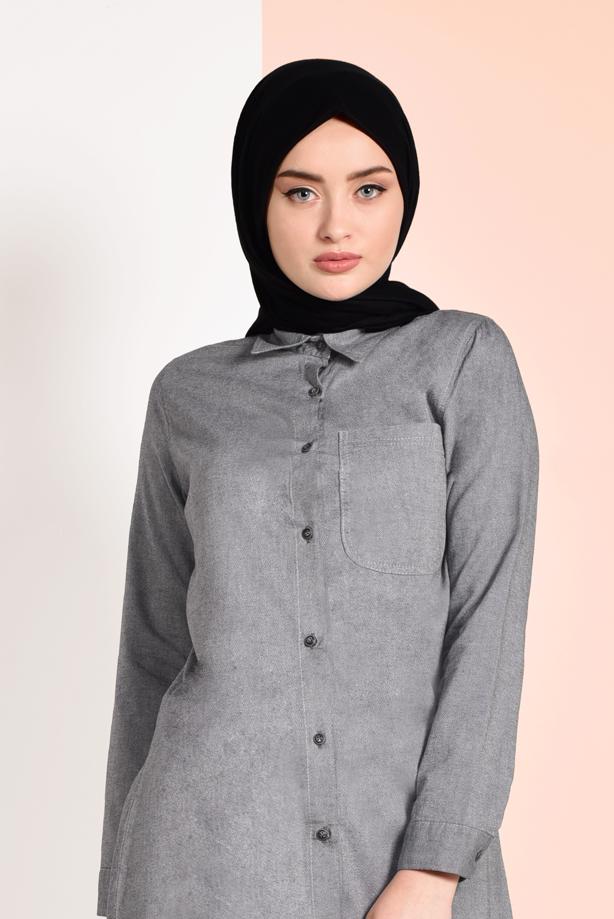 Vêtements hijab  FRINGED-HEM TUNIC  4129 - TRENDTESETTÜR
