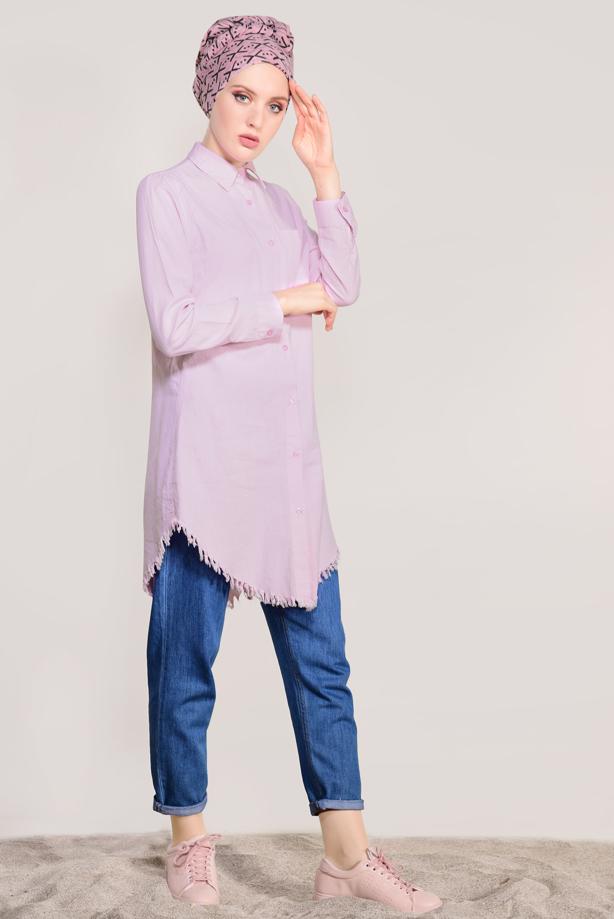Vêtements hijab  FRINGED-HEM TUNIC  4129 - TRENDTESETTÜR