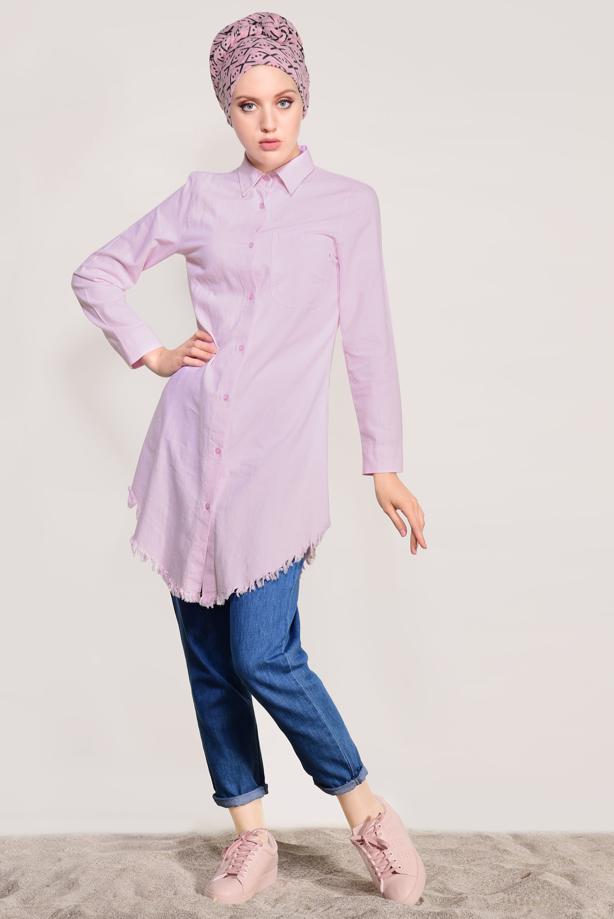 Vêtements hijab  FRINGED-HEM TUNIC  4129 - TRENDTESETTÜR