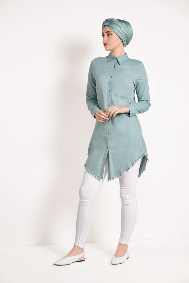 Vêtements hijab  FRINGED-HEM TUNIC  4129 - TRENDTESETTÜR