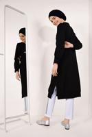 Tesettür giyim SİYAH PUL PAYETLİ UZUN TUNİK 4157