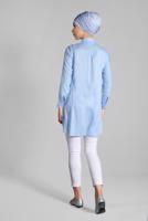 Hijab clothing BLUE TUNIC WITH SLITS 4174 