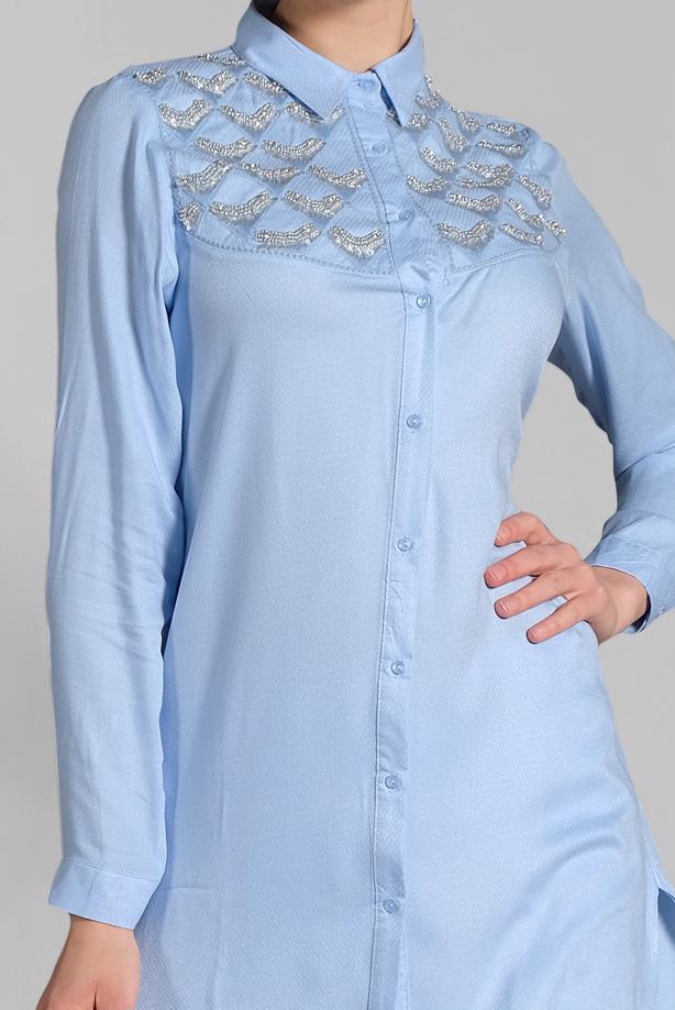 Vêtements hijab  TUNIC WITH SLITS 4174  - TRENDTESETTÜR