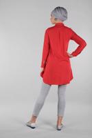 Vêtements hijab ROUGE TUNIQUE AVEC FENTES 4174 