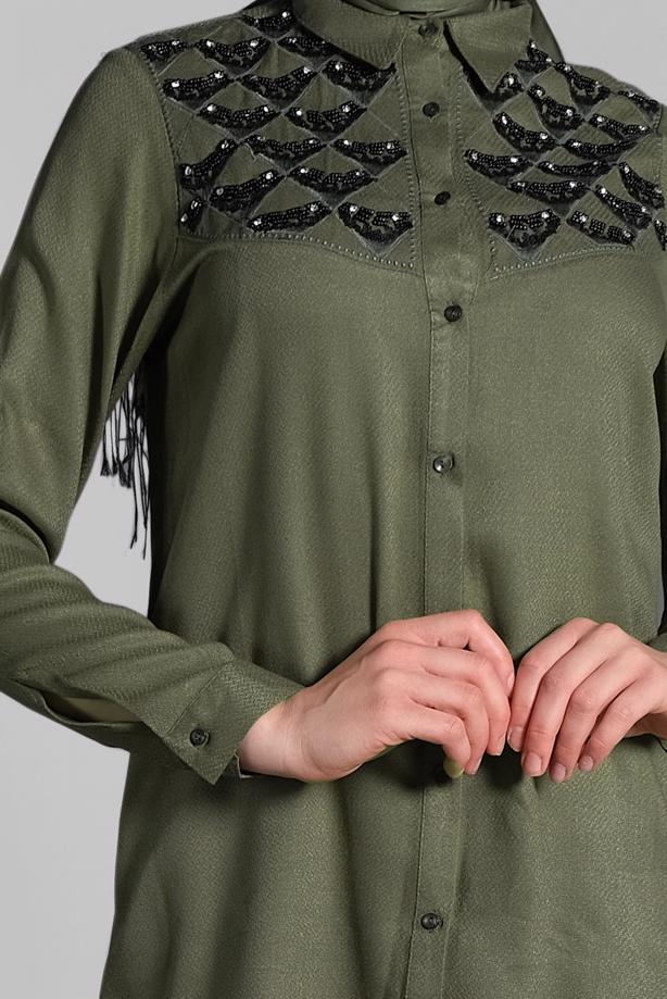 Vêtements hijab  TUNIC WITH SLITS 4174  - TRENDTESETTÜR
