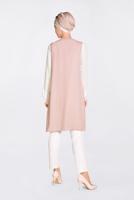 Tesettür giyim PUDRA İŞLEMELİ GÜPÜR DETAYLI 2&prime;Lİ TUNİK 4278