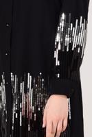 Hijab clothing BLACK SEQUINNED TUNIC 4488 