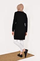 Tesettür giyim SİYAH PAMUKLU EŞOFMAN TUNİK 4628