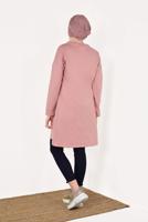 Tesettür giyim PUDRA PAMUKLU EŞOFMAN TUNİK 4628