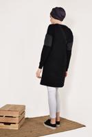 Tesettür giyim SİYAH BİSİKLET YAKA CEPLİ EŞOFMAN TUNİK 4728 