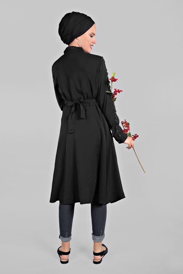 Vêtements hijab  BUTTON-TRIMMED TUNIC 4834 - TRENDTESETTÜR