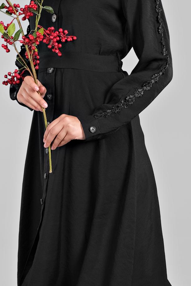 Vêtements hijab  BUTTON-TRIMMED TUNIC 4834 - TRENDTESETTÜR