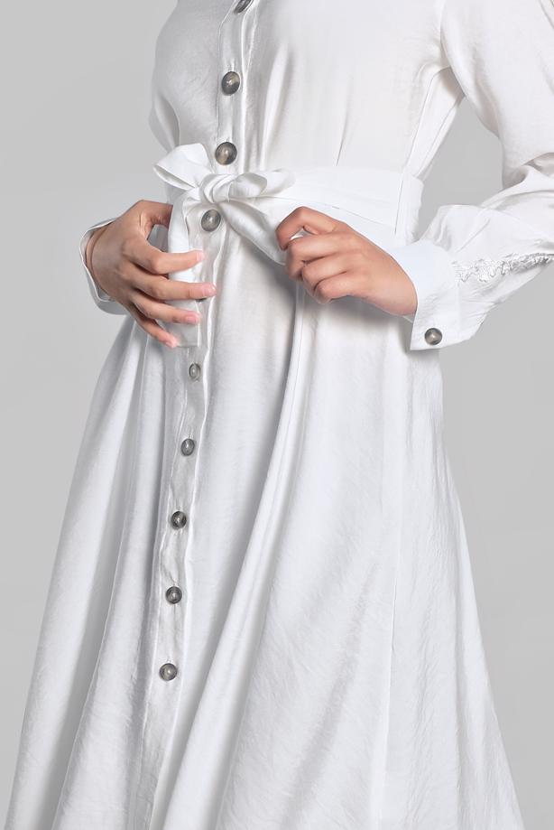 Vêtements hijab  BUTTON-TRIMMED TUNIC 4834 - TRENDTESETTÜR