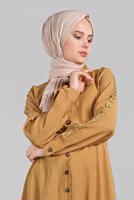 Vêtements hijab ORANGE TUNIQUE BOUTONNÉE 4834 